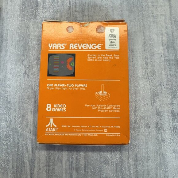 Yars' Revenge (Atari 2600, 1981) CIB COMPLETE Tested With Comic - Picture 16 of 16